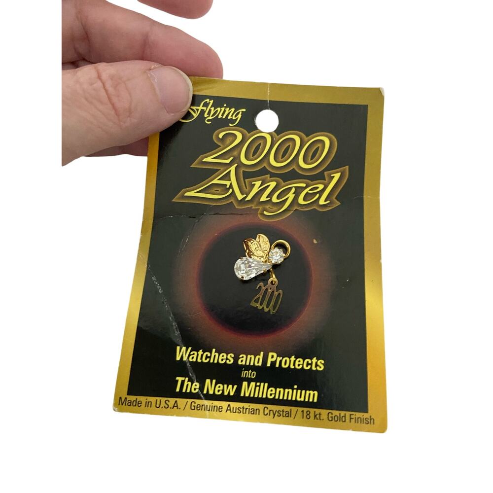 Vintage Y2K angel pin